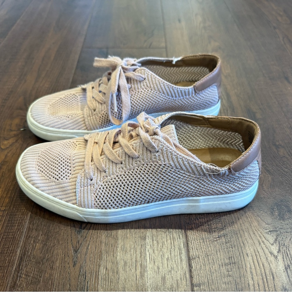 Pink Knit Fashion Sneakers